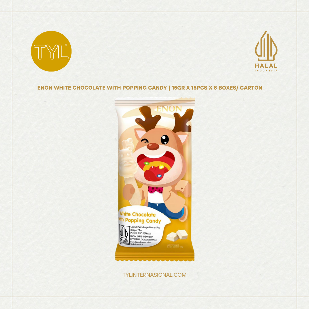 ENON White Chocolate with Popping Candy 15gr