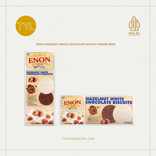 ENON Hazelnut White Chocolate Biscuit Cream 84GR