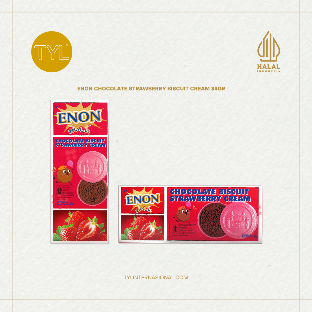 ENON Chocolate Strawberry Biscuit Cream 84GR