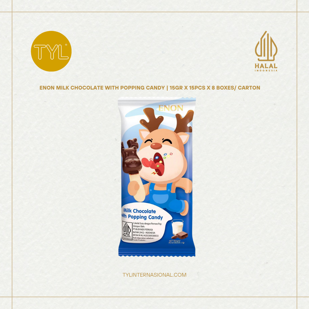 ENON Milk Chocolate with Popping Candy 15gr
