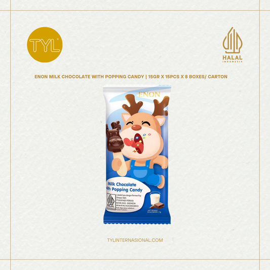 ENON Milk Chocolate with Popping Candy 15gr