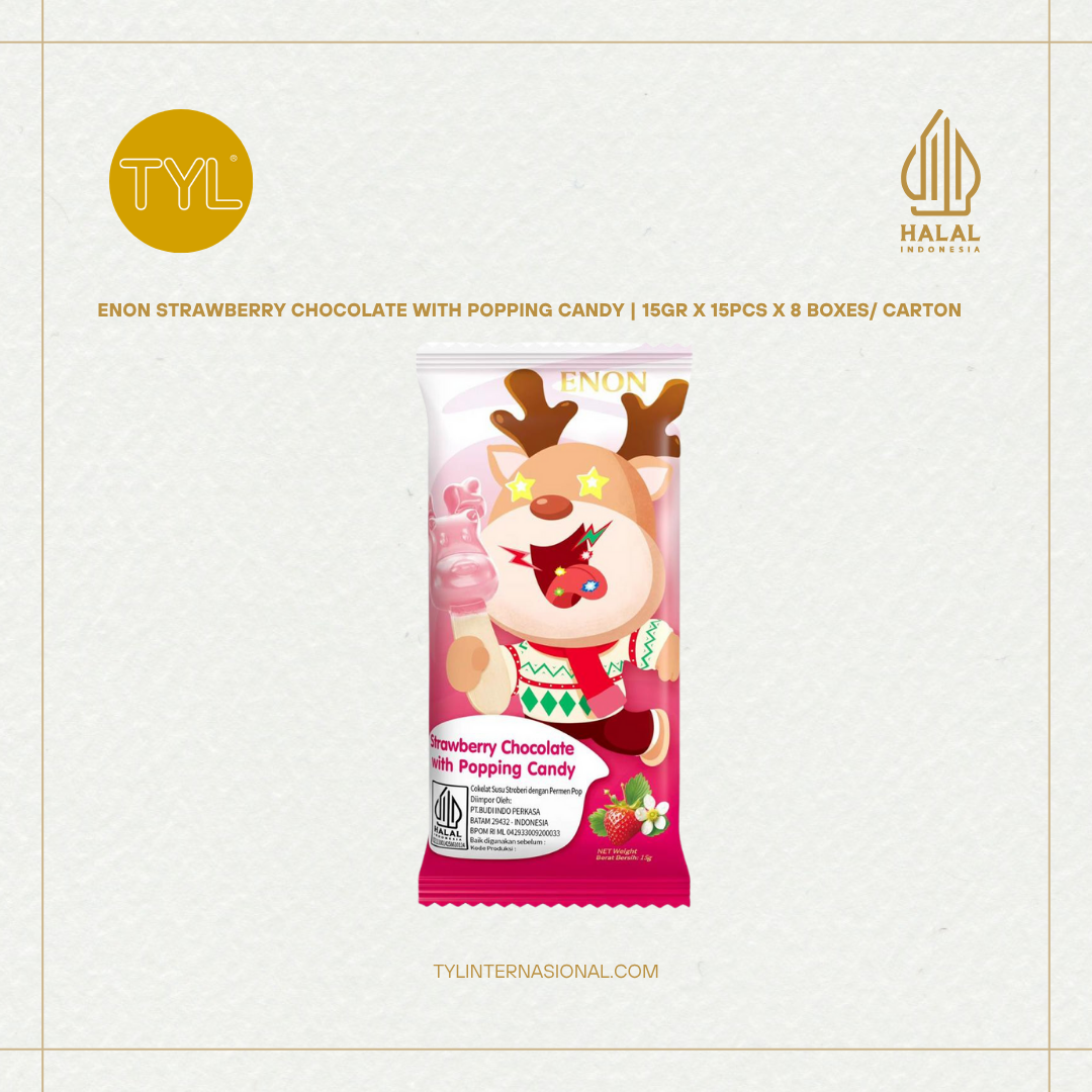 ENON Strawberry Chocolate with Popping Candy 15gr
