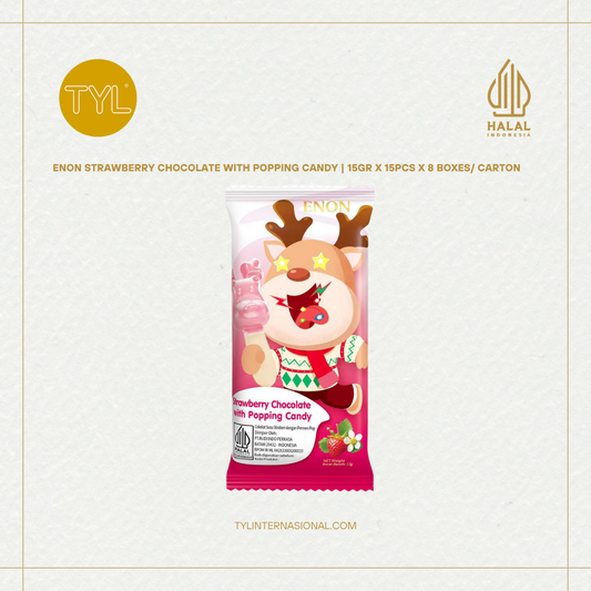 ENON Strawberry Chocolate with Popping Candy 15gr