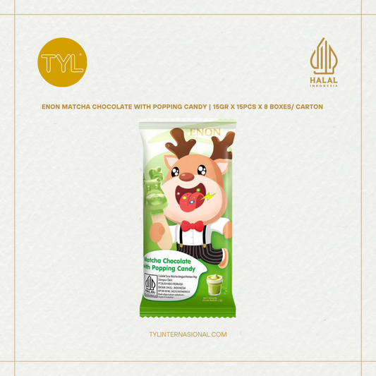 ENON Matcha Chocolate with Popping Candy 15gr